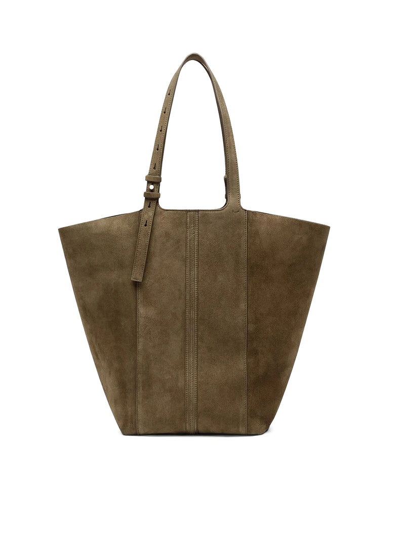 BORSA TOTE IN SUEDE CON FRANGE