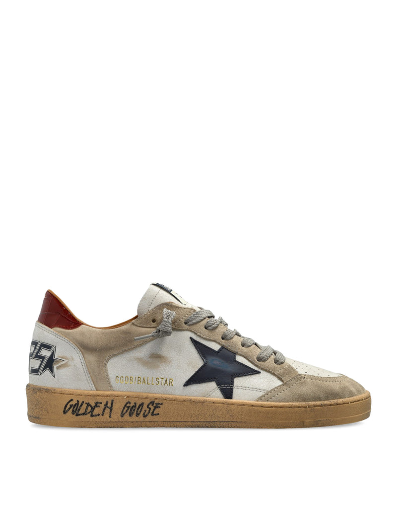 SNEAKERS BALLSTAR IN PELLE SCAMOSCIATA