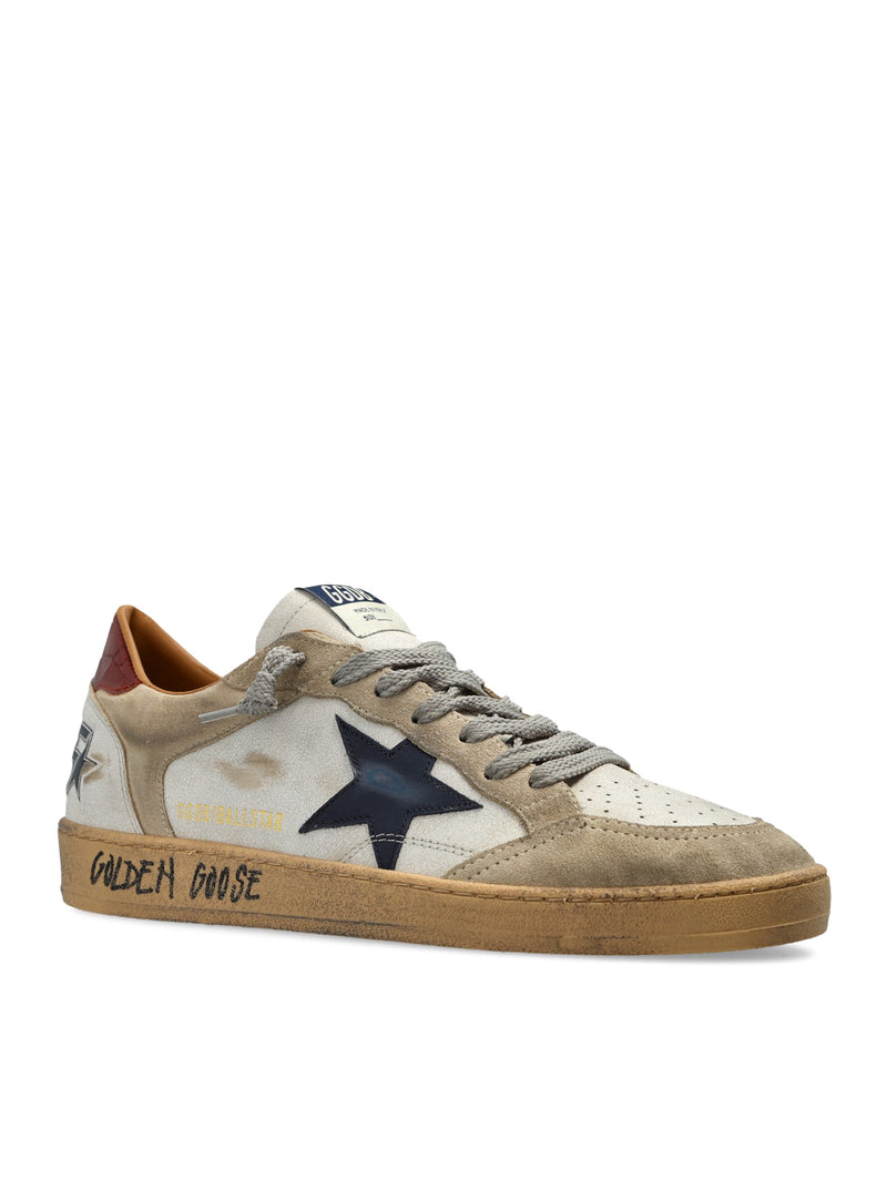 SNEAKERS BALLSTAR IN PELLE SCAMOSCIATA