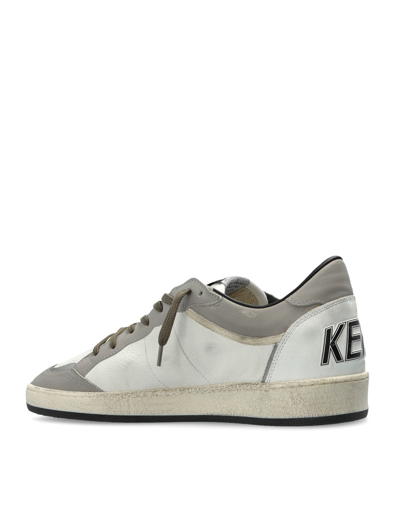 SNEAKERS BALLSTAR IN PELLE CON STELLA A CONTRASTO E FINITURA DISTRESSED