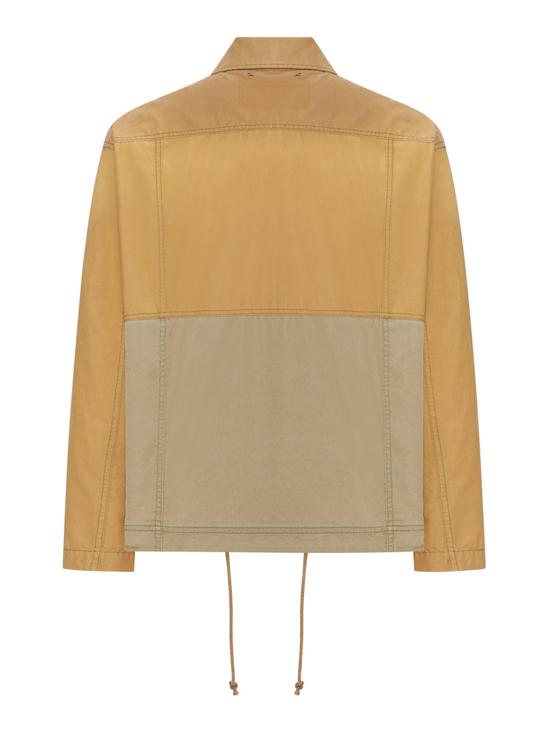GIACCA UTILITY IN COTONE COLOR BLOCK