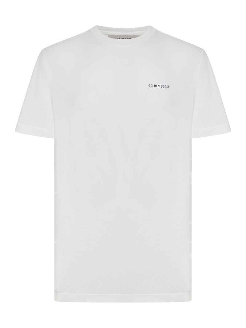 T-SHIRT IN JERSEY DI COTONE COLOR BIANCO VINTAGE