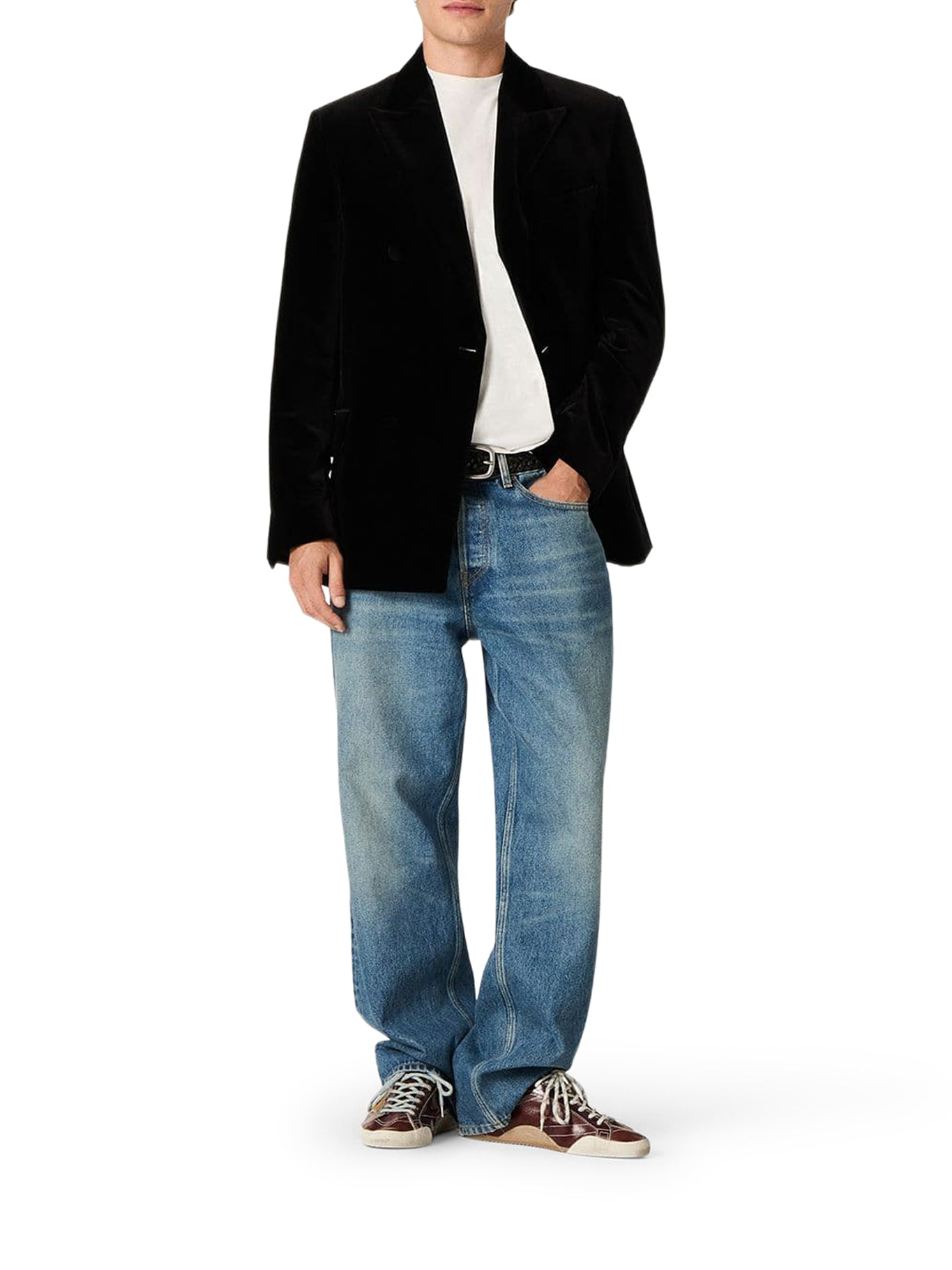 T-SHIRT IN JERSEY DI COTONE COLOR BIANCO VINTAGE