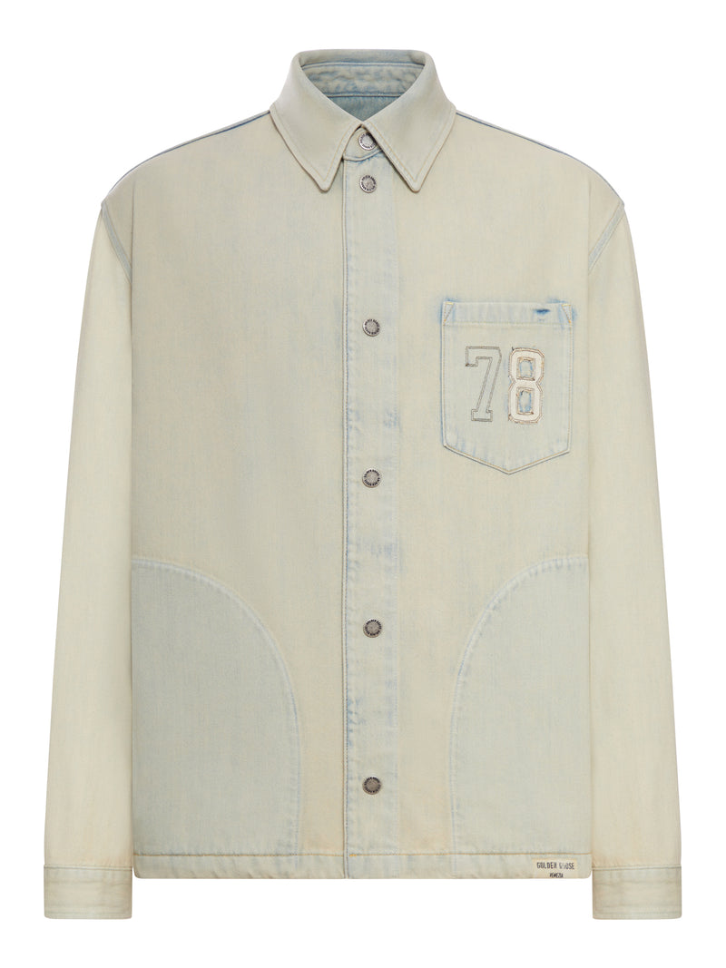 GIACCA WORK IN DENIM SABBIA