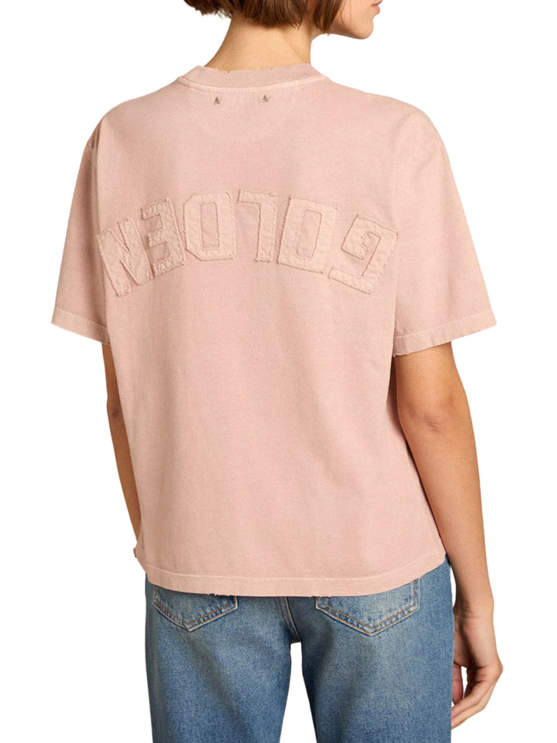 T-SHIRT CON LOGO REVERSE SUL RETRO