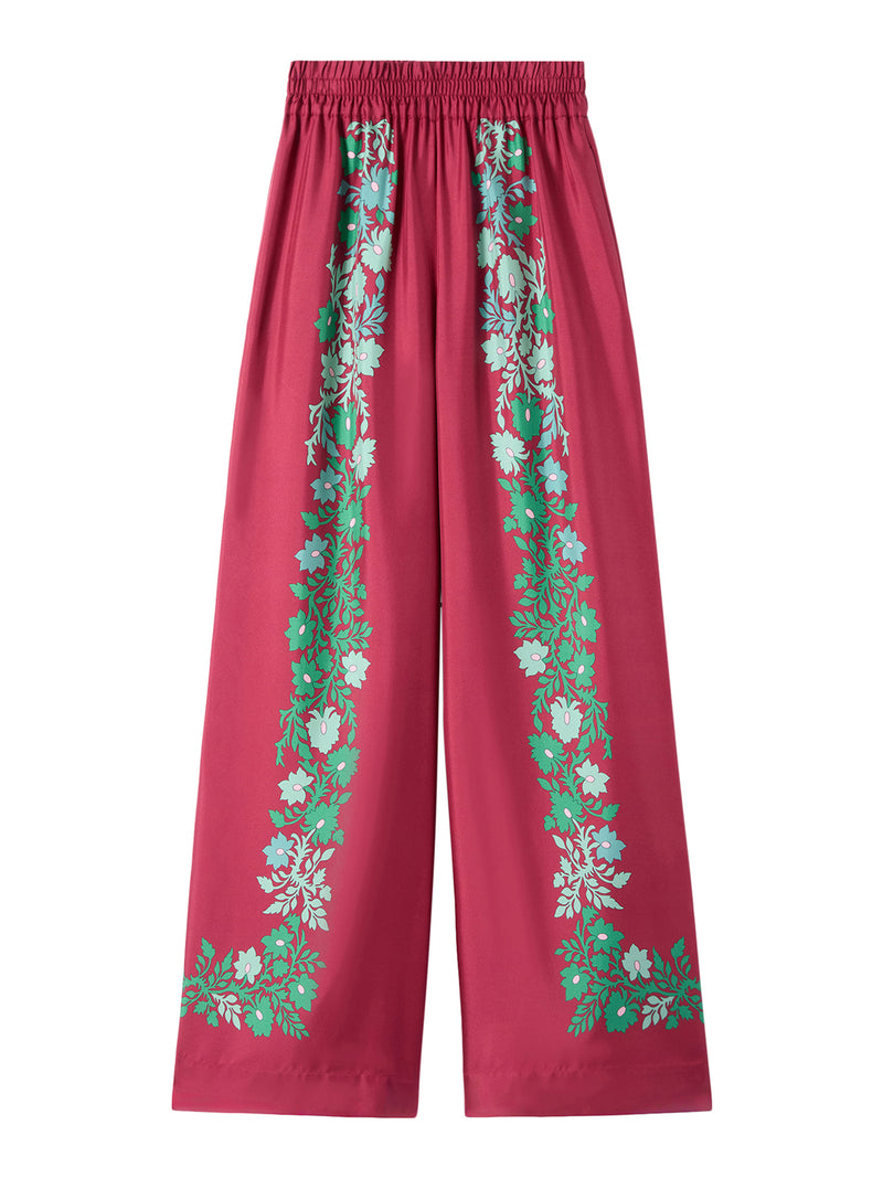 PANTALONE PALAZZO IN SETA