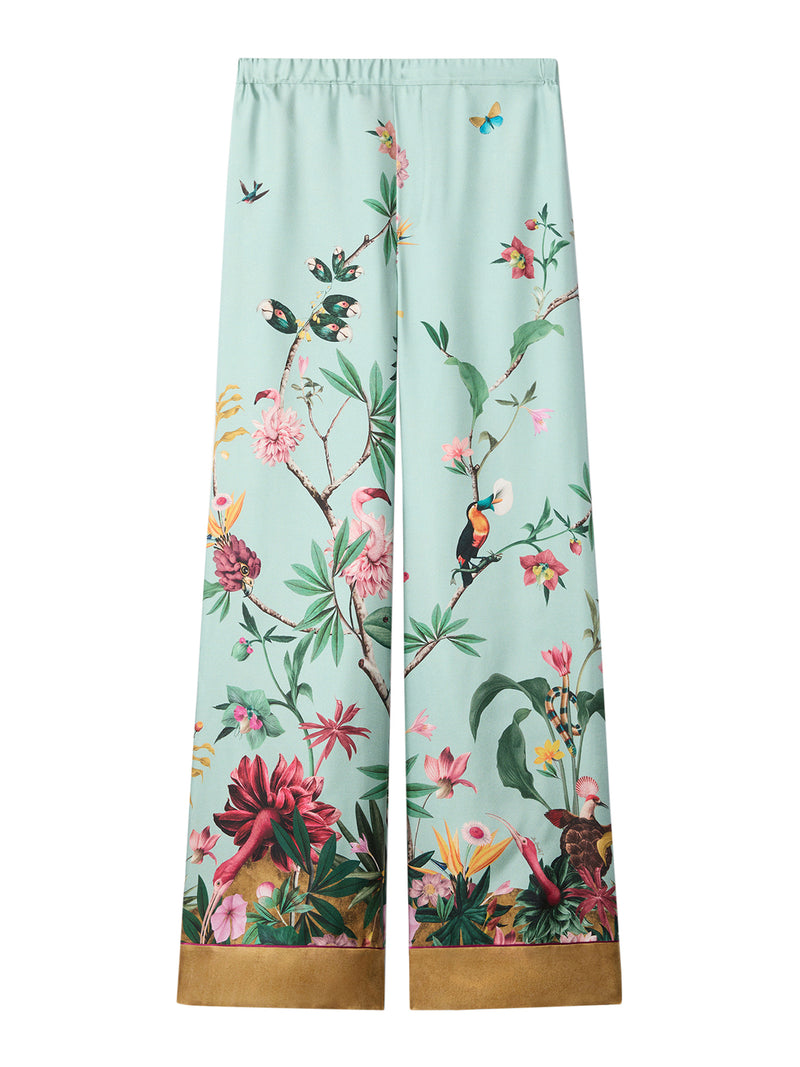 PANTALONI CON PROFILI A CONTRASTO