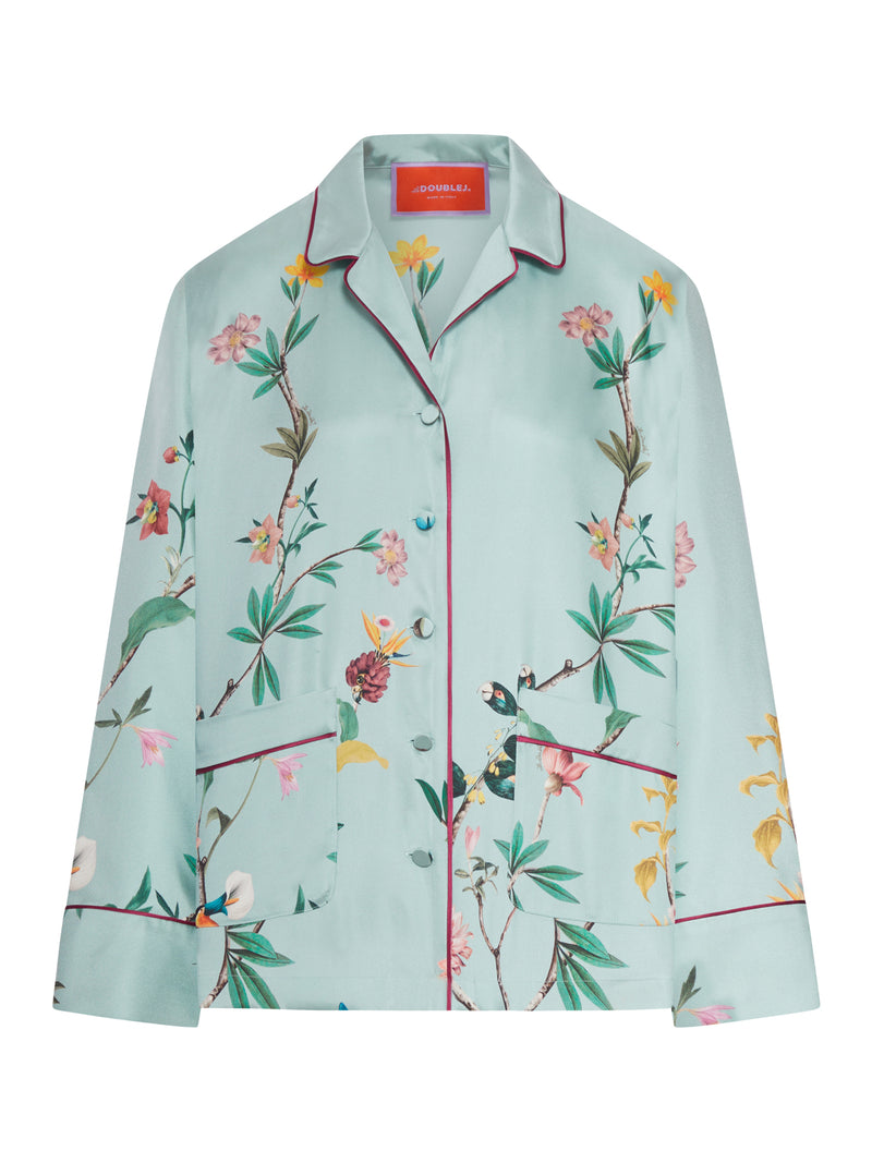 CAMICIA IN TWILL DI SETA