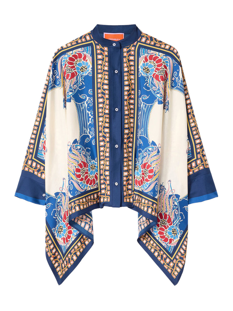 CAMICIA FOULARD IN SETA