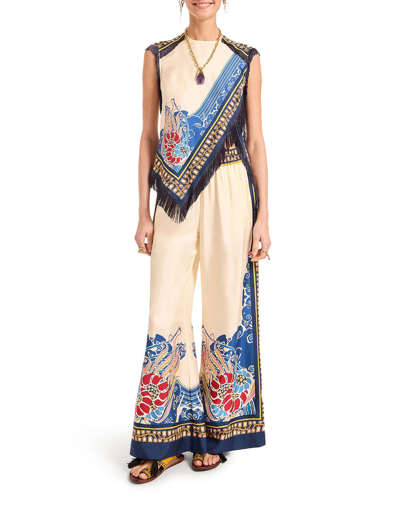 TOP ASIMMETRICO IN SETA