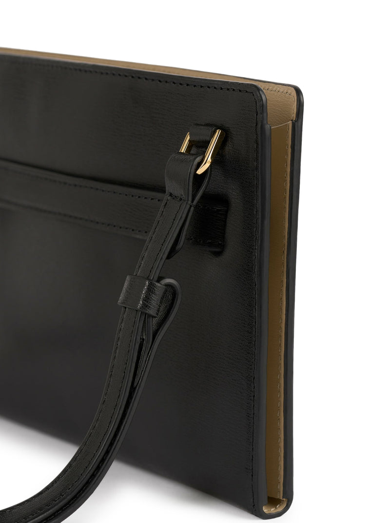 BORSA A TRACOLLA IN PELLE CON CINTURA