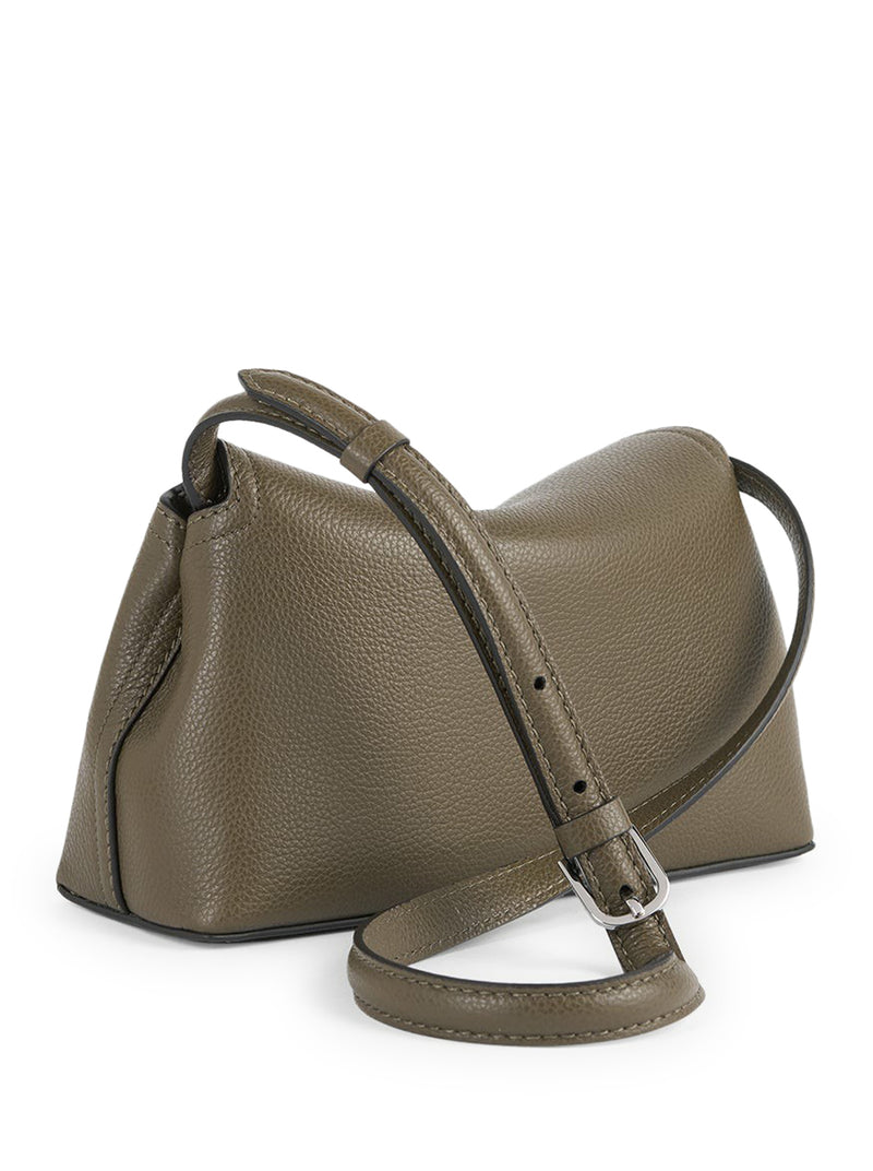 POCHETTE IN PELLE MARTELLATA T-LOCK