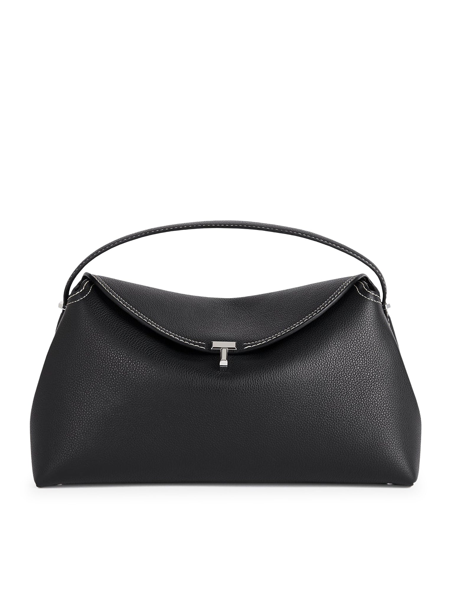 BORSA T-LOCK IN PELLE GOFFRATA