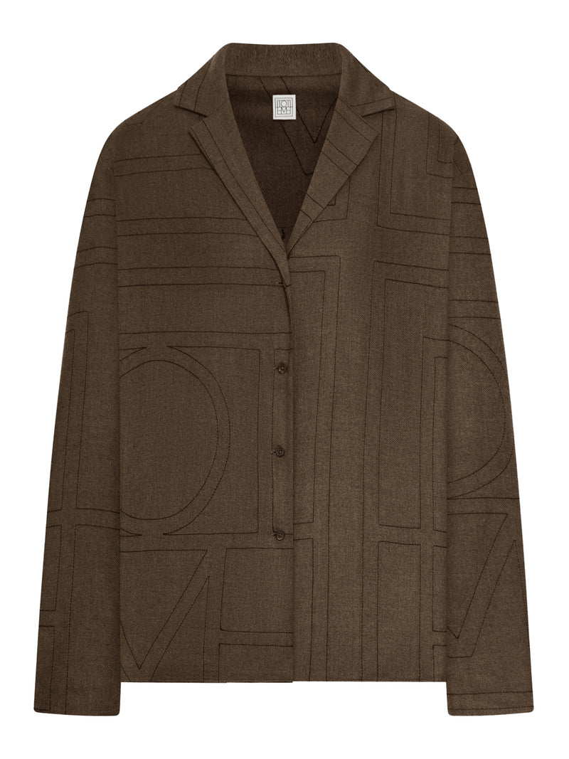 CAMICIA MONOGRAM IN FLANELLA