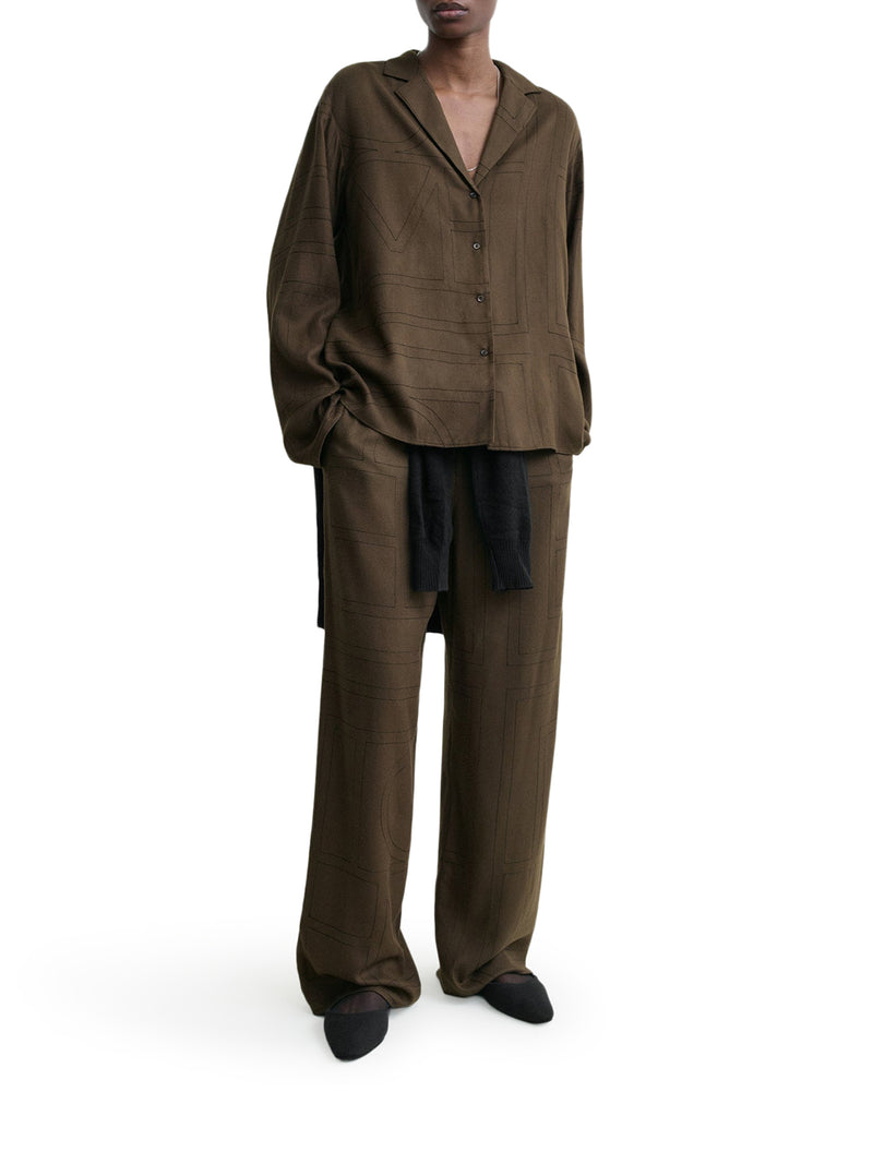 CAMICIA MONOGRAM IN FLANELLA