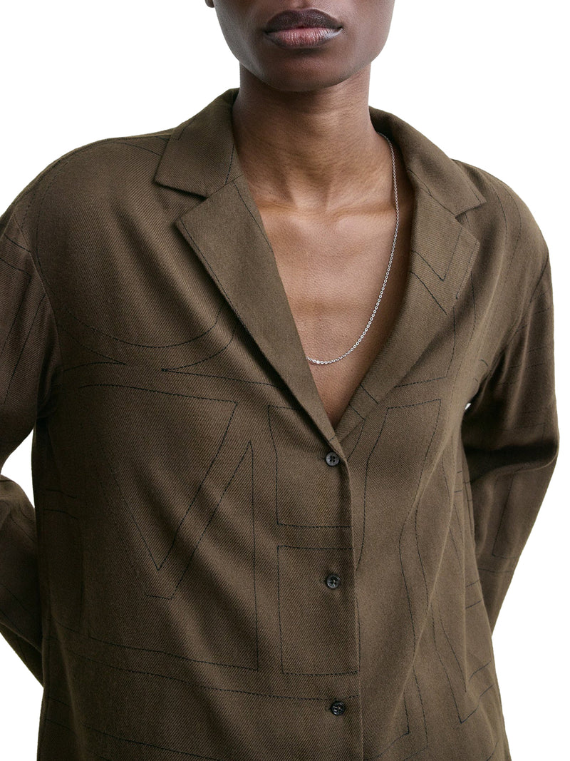 CAMICIA MONOGRAM IN FLANELLA