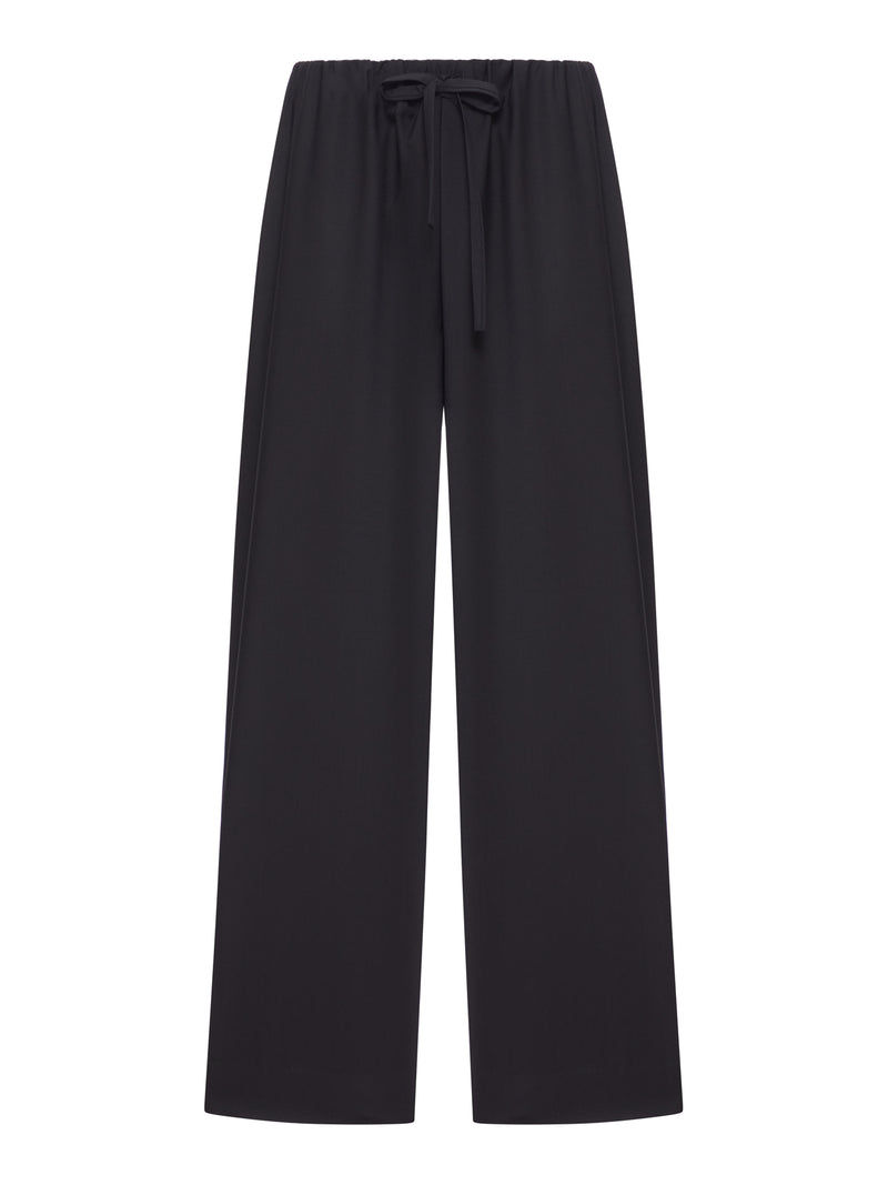 PANTALONI IN LANA CON COULISSE