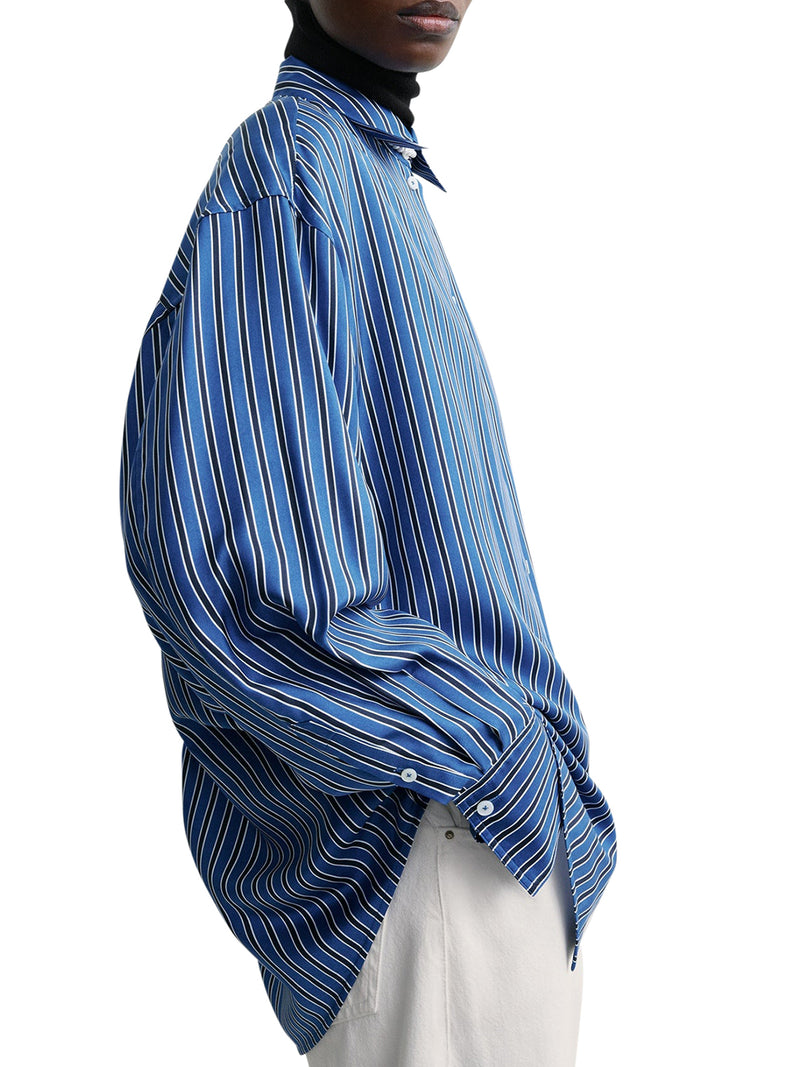 CAMICIA OVERSIZE A RIGHE