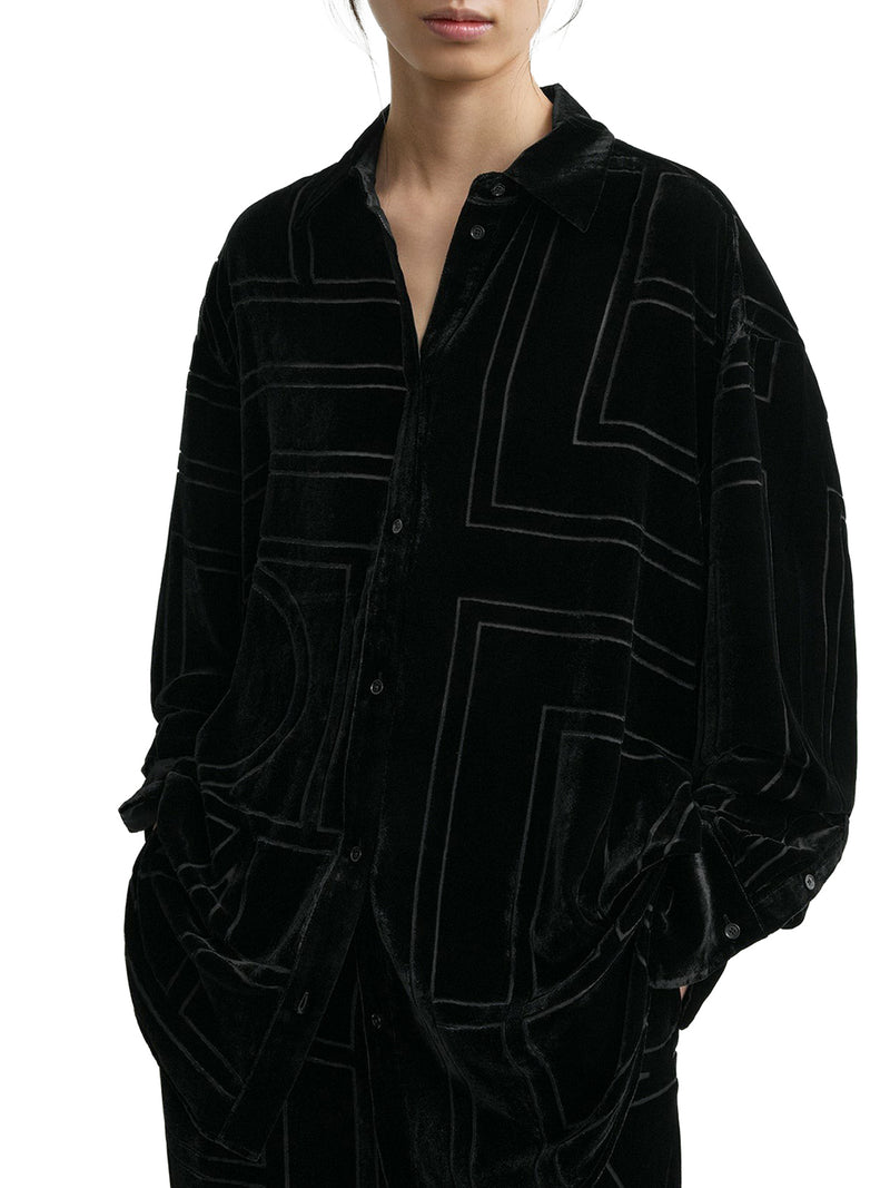 CAMICIA OVERSIZE DEVORÉ