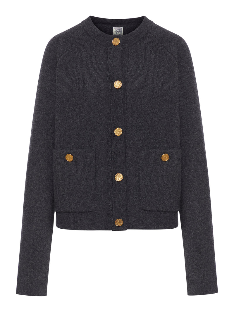 CARDIGAN CON BOTTONI MARTELLATI