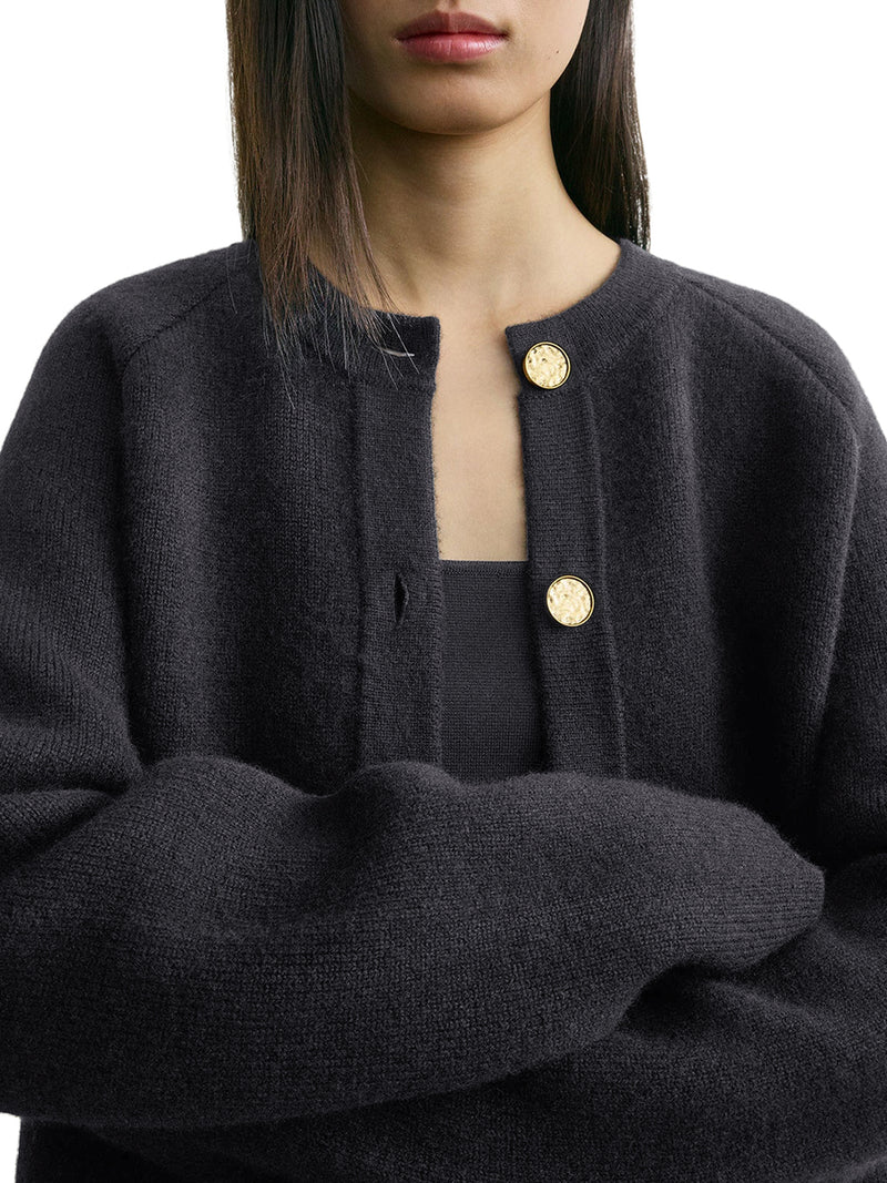 CARDIGAN CON BOTTONI MARTELLATI