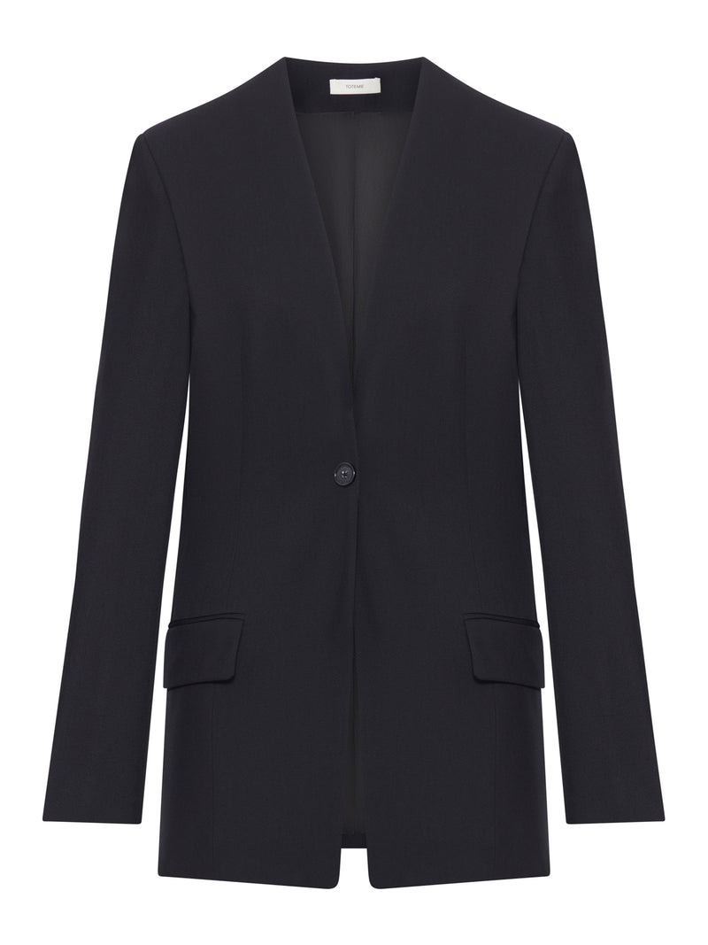 BLAZER MONOPETTO IN MISTO LANA