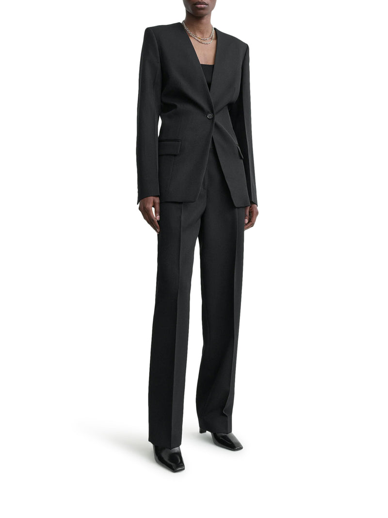 BLAZER MONOPETTO IN MISTO LANA