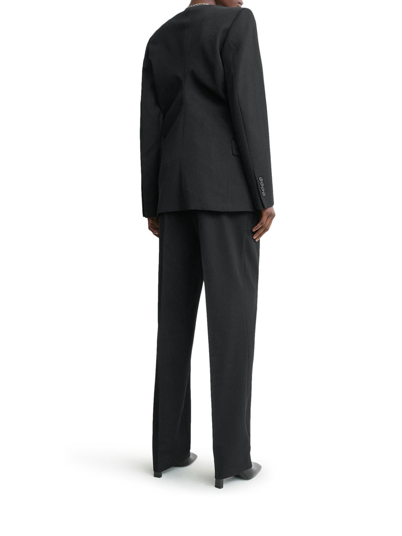 BLAZER MONOPETTO IN MISTO LANA