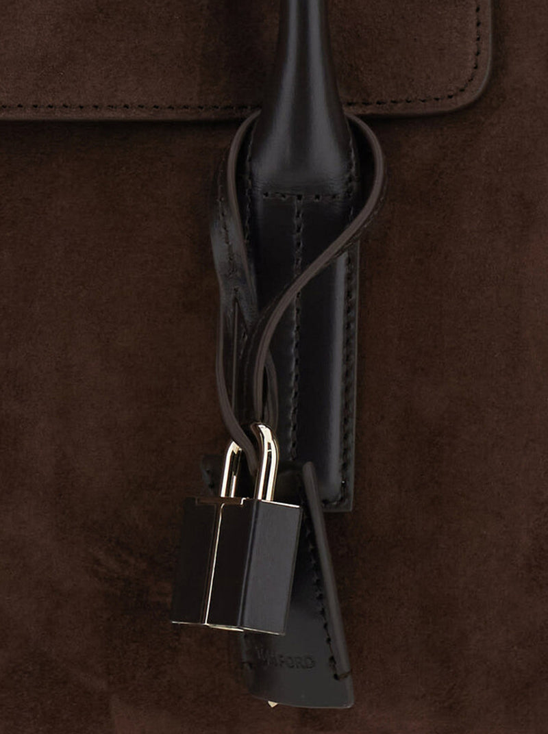 BORSA GRANDE ECLIPSE IN PELLE SCAMOSCIATA