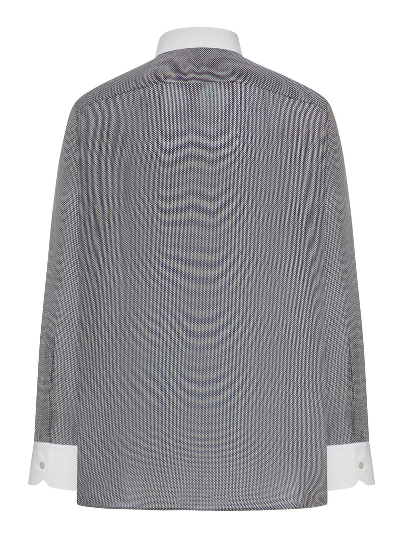 CAMICIA IN SETA CON STAMPA GRAFICA