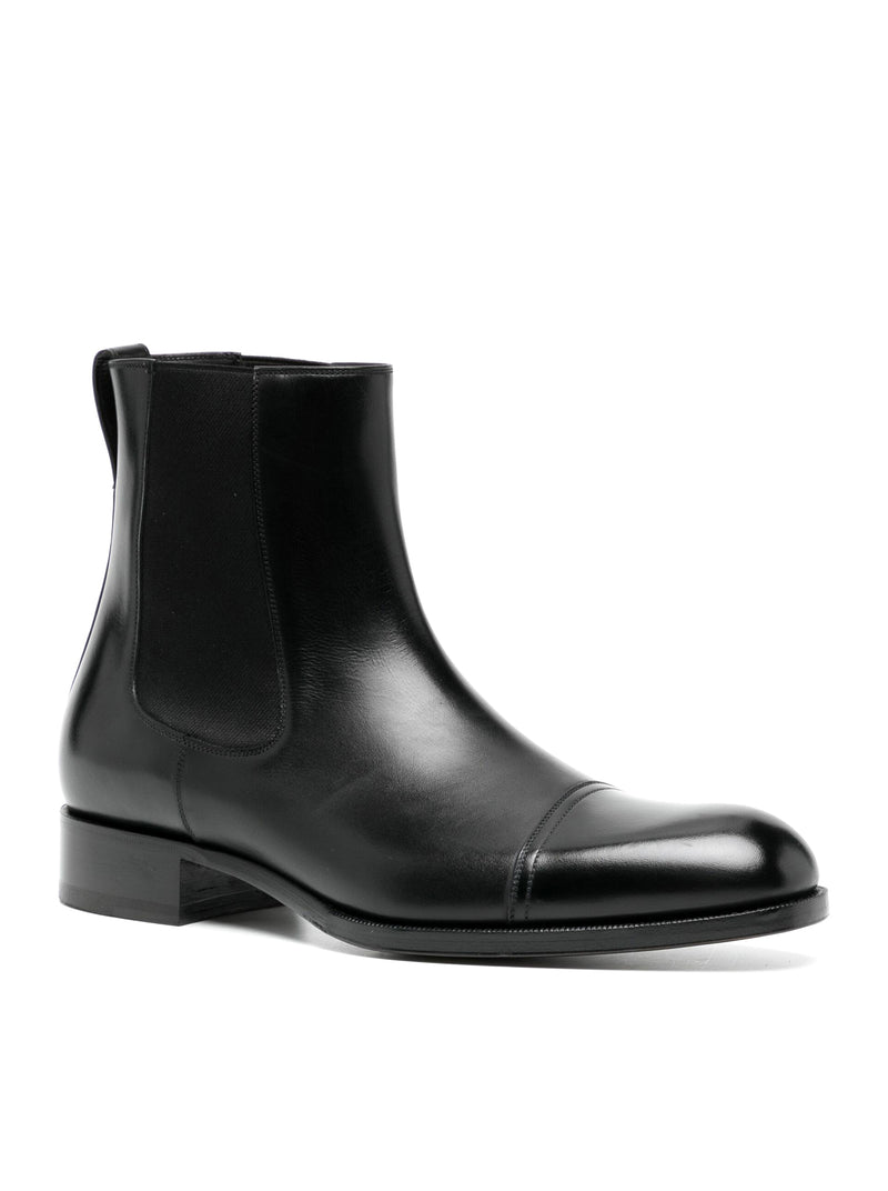 STIVALETTO CHELSEA EDGAR IN PELLE BRUNITA
