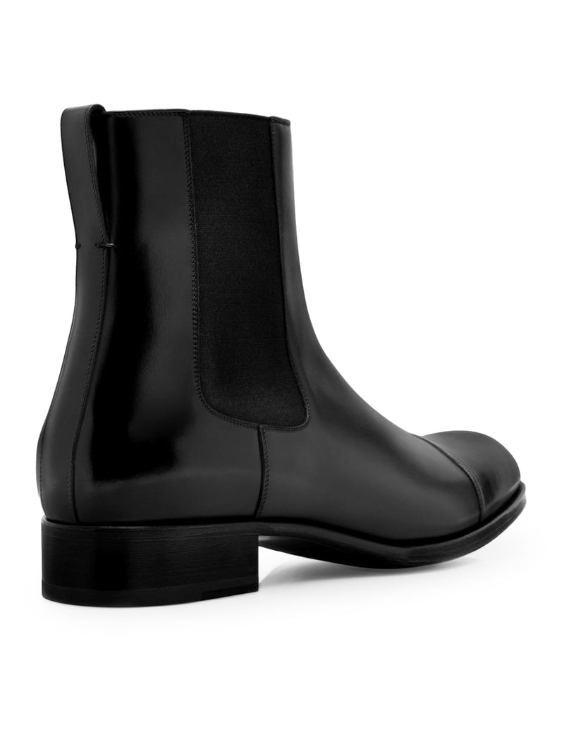 STIVALETTO CHELSEA EDGAR IN PELLE BRUNITA