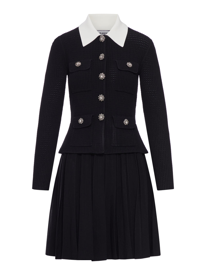 MINI ABITO NERO IN MAGLIA