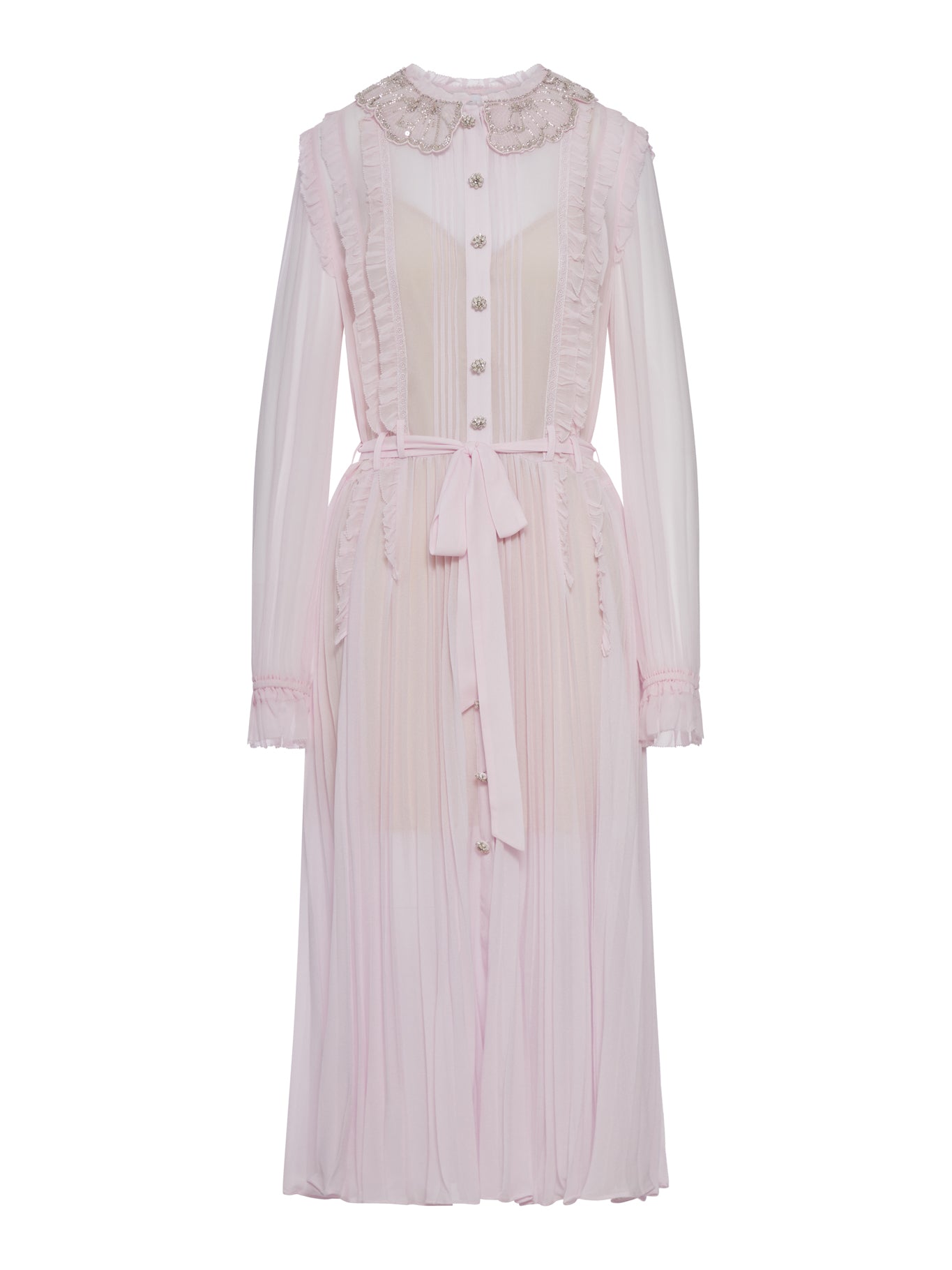 ABITO MIDI IN GEORGETTE PLISSETTATA