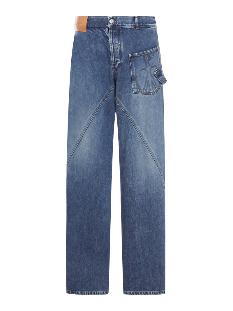 JEANS WORKEAR CON CHIUSURA DECENTRATA