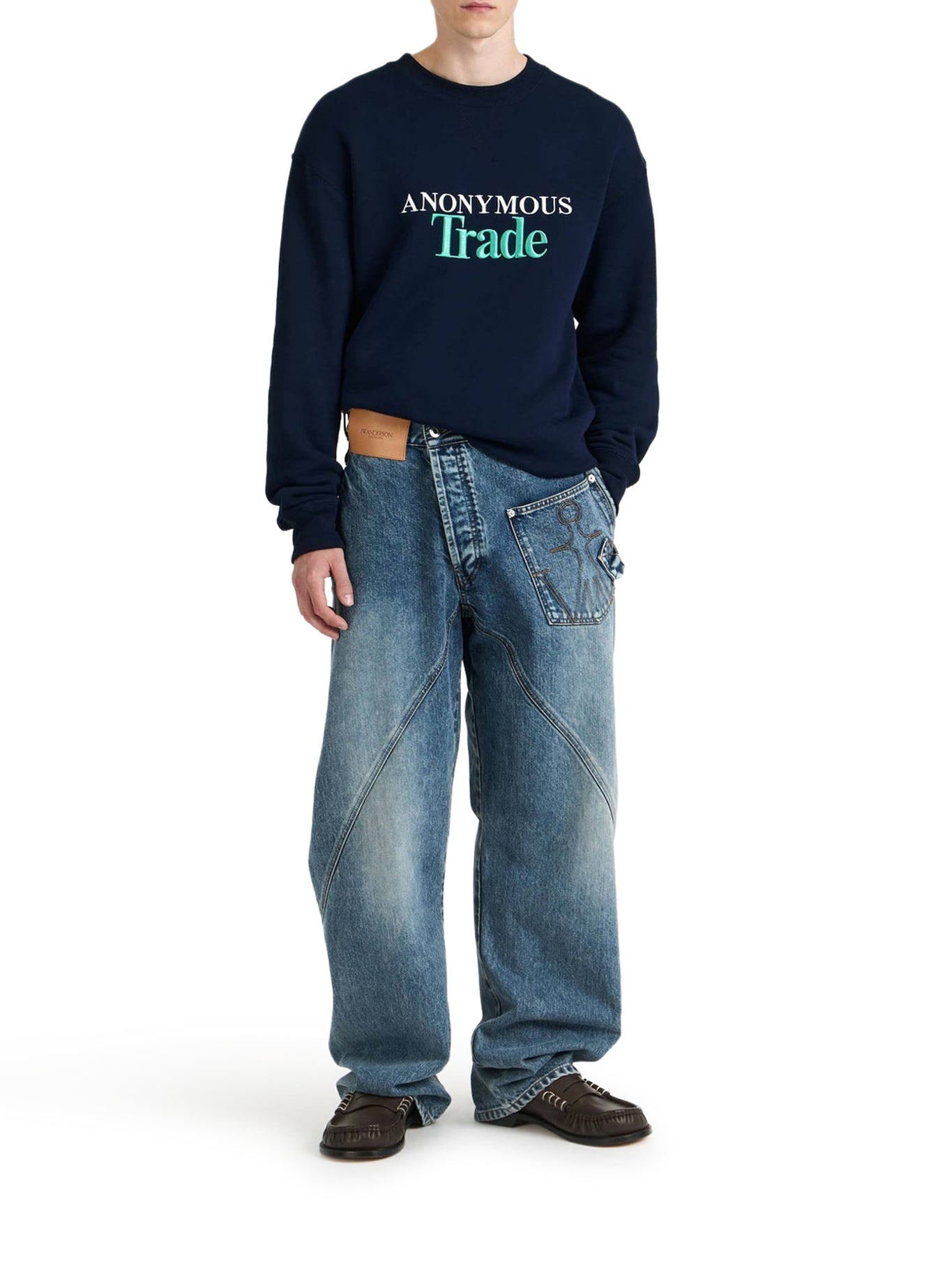 JEANS WORKEAR CON CHIUSURA DECENTRATA