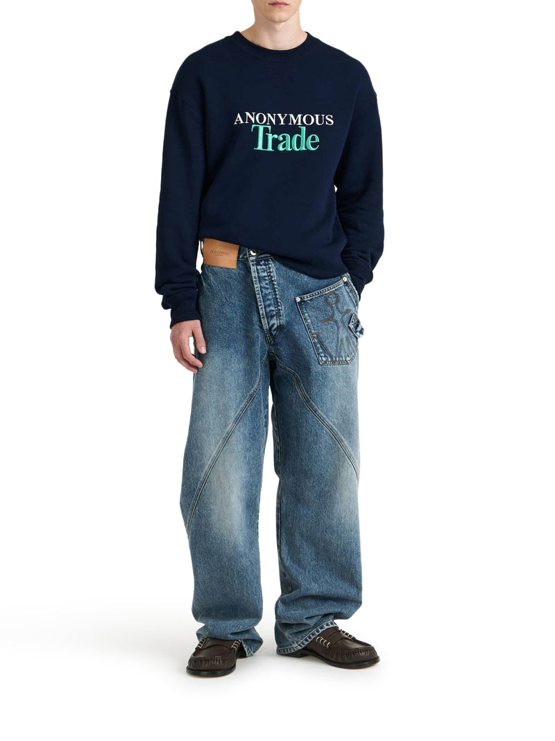 JEANS WORKEAR CON CHIUSURA DECENTRATA