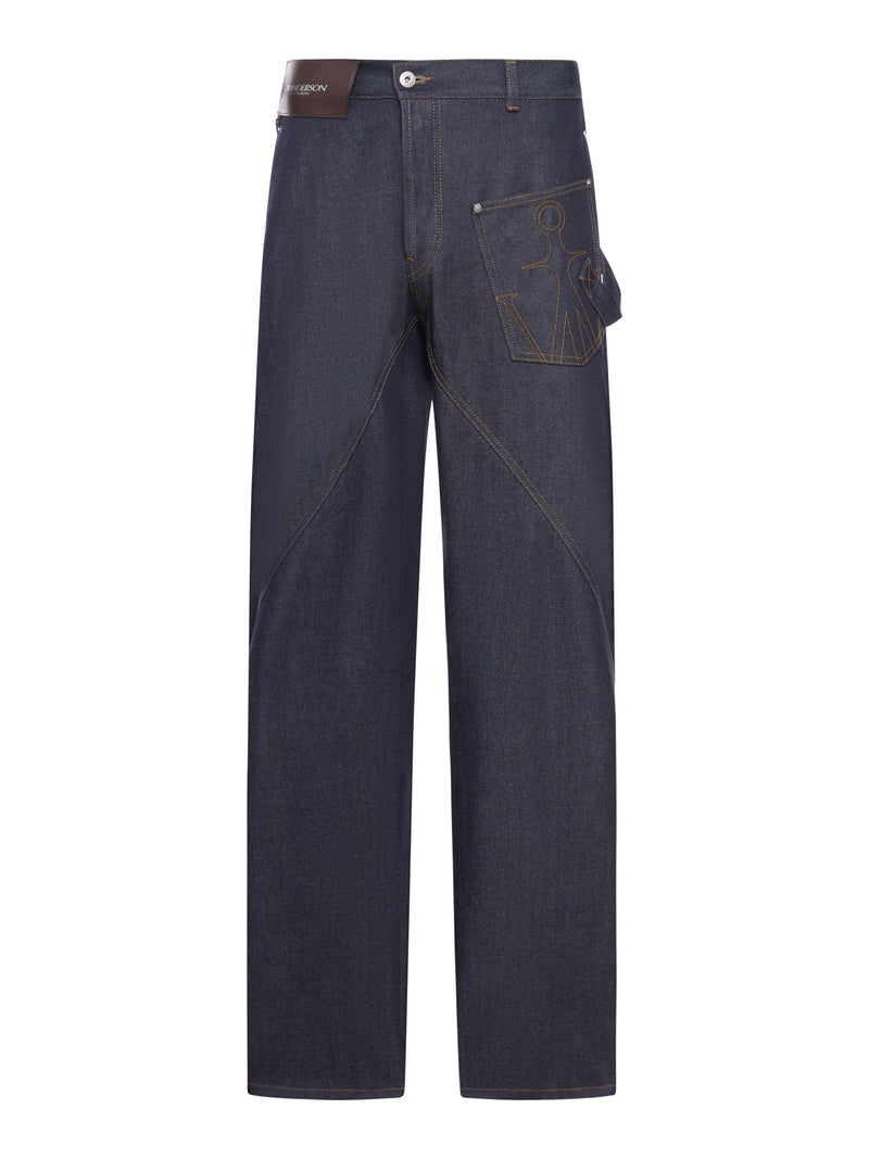 JEANS WORKEAR CON CHIUSURA DECENTRATA