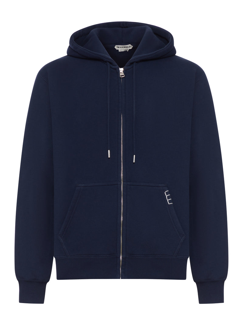 FELPA CON ZIP E CAPPUCCIO