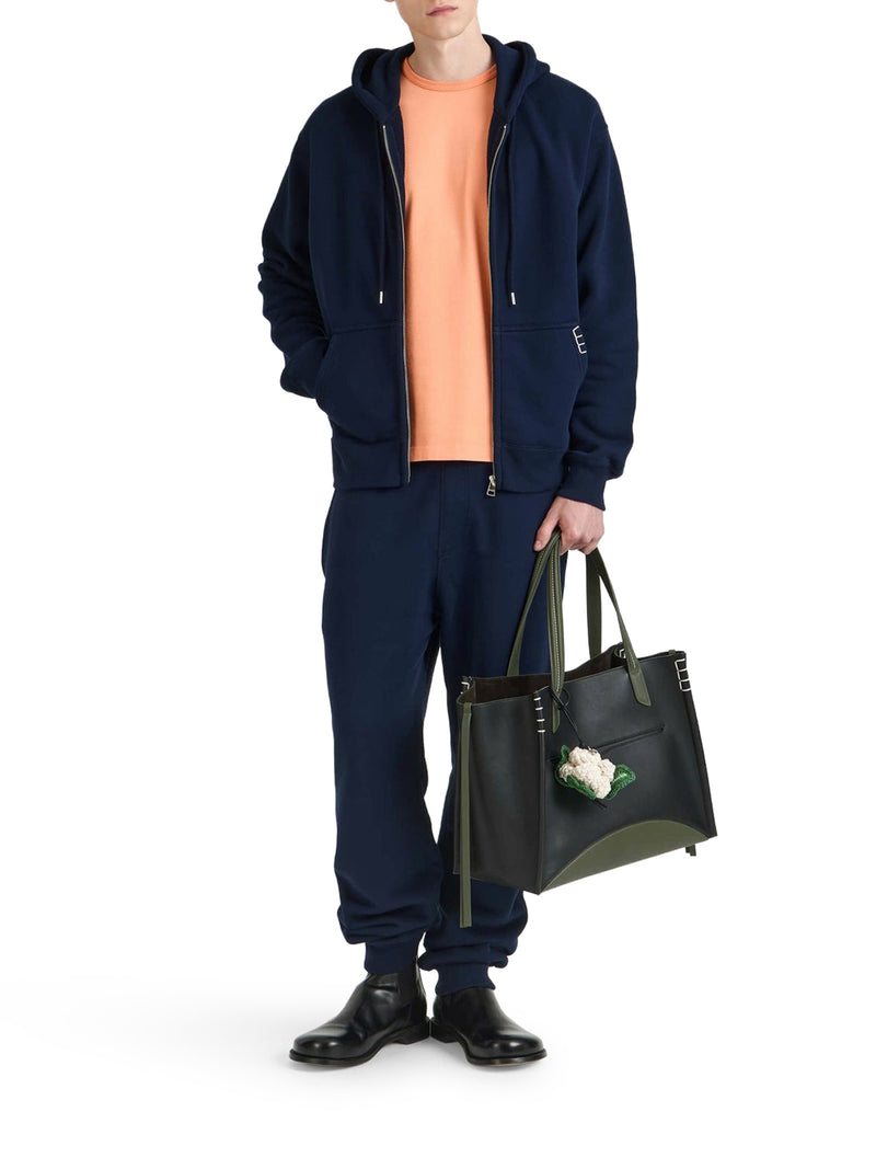 FELPA CON ZIP E CAPPUCCIO