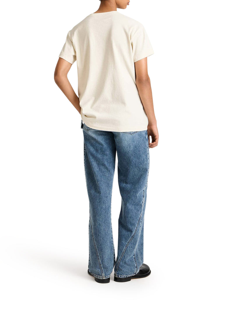 T-SHIRT CIRCULAR IN JERSEY ECRU