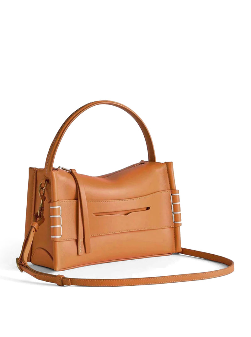 PICCOLA BORSA LOAFER IN PELLE COLOR CUOIO