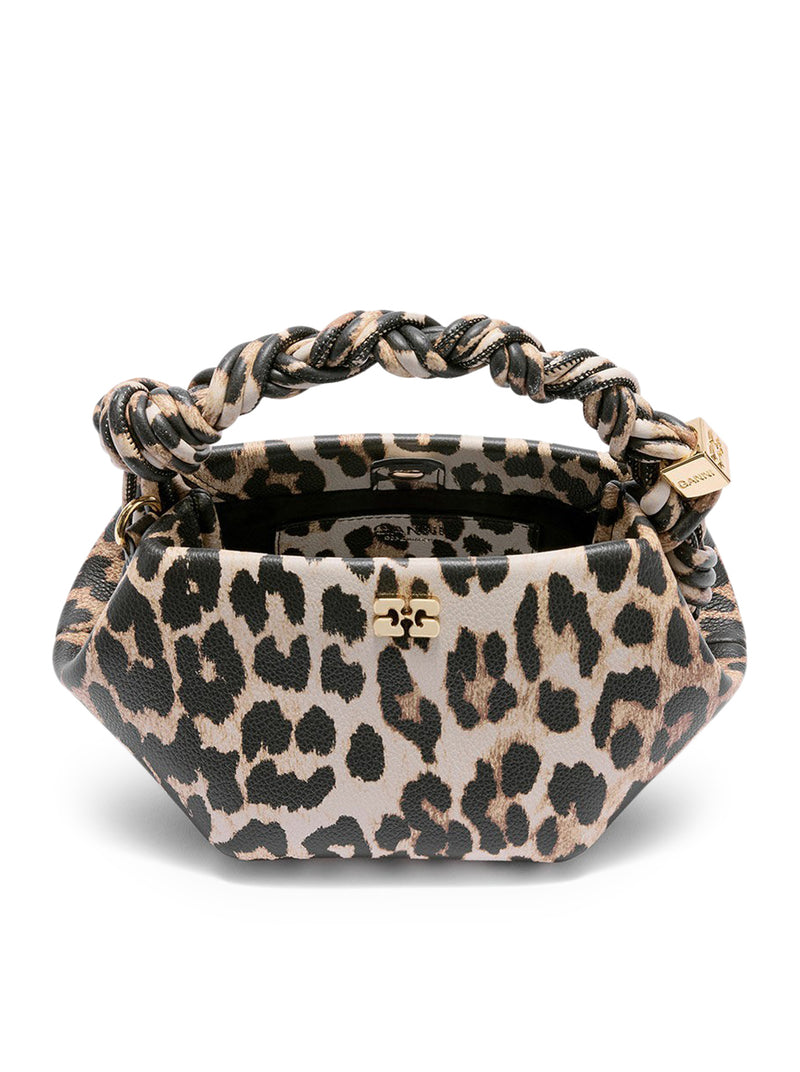 BORSA MINI BOU IN PELLE LEOPARDATA