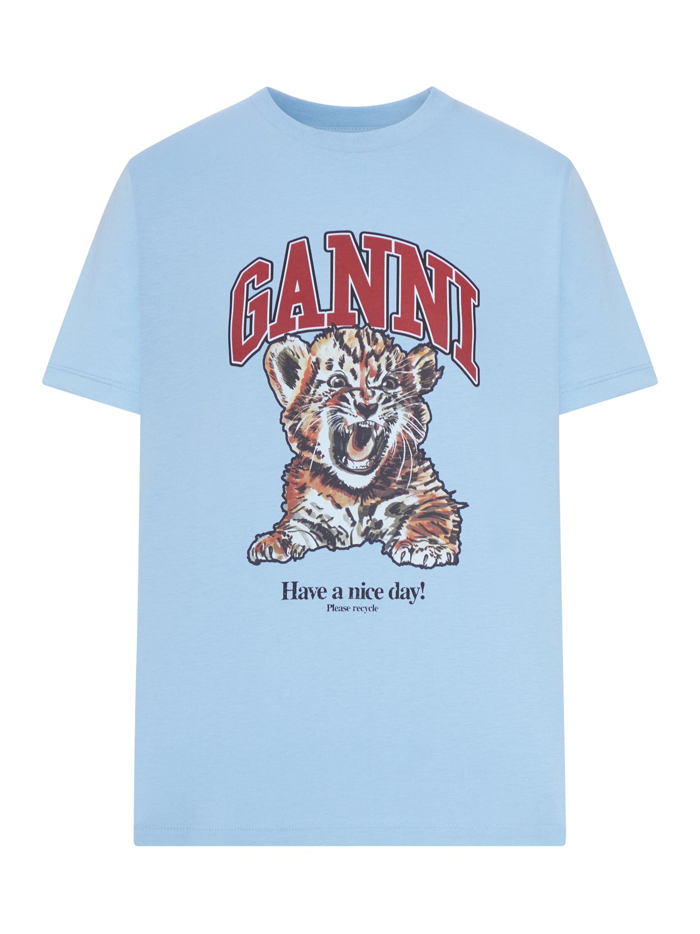 T-SHIRT IN JERSEY DI COTONE CON STAMPA TIGER