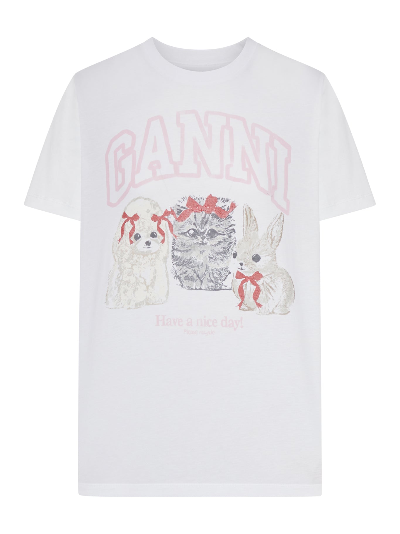 T-SHIRT IN JERSEY DI COTONE CON STAMPA ANIMALS