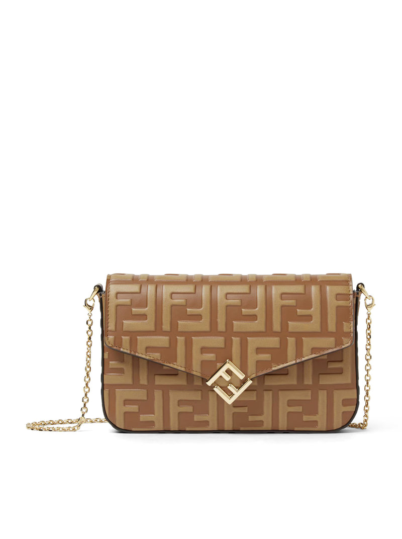 PORTAFOGLIO IN PELLE FF BICOLORE