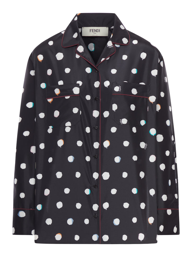 CAMICIA IN TAFFETÀ STAMPATO