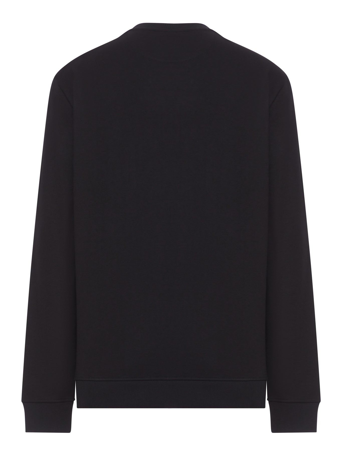 FELPA GIROCOLLO IN COTONE NERO