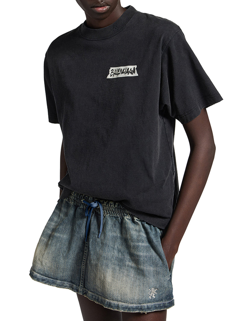 T-SHIRT MASKING TAPE VESTIBILITÀ MEDIA DA DONNA