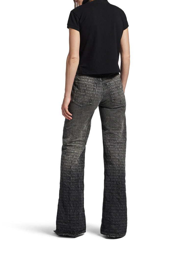 PANTALONI  GAMBA LARGA DA DONNA IN NERO